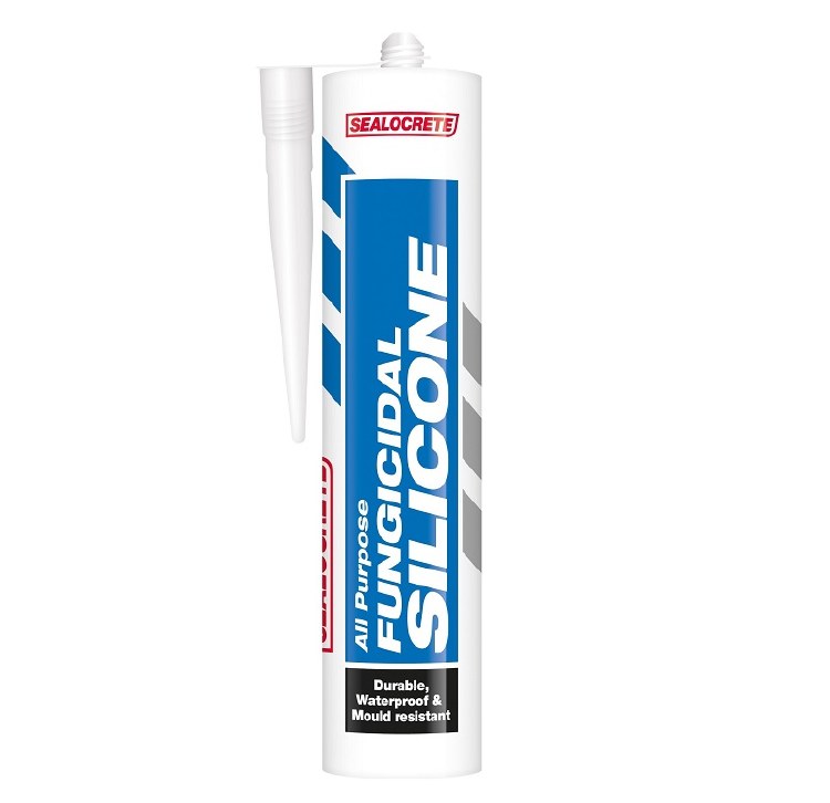 SEALOCRETE ALL PURPOSE FUNGICIDAL SILICONE WHITE 280ML