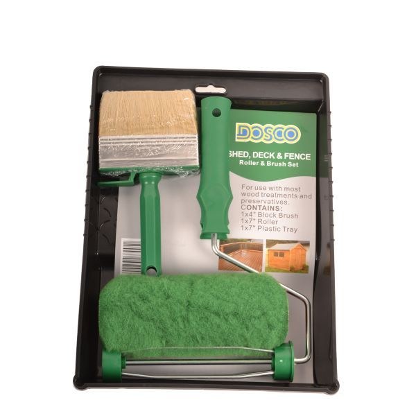 VARIAN SHED/FENCE SET 7" WITH BLOCK BRUSH