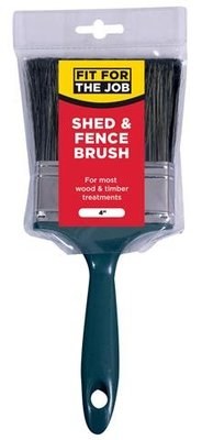FIT FOR THE JOB  4&quot; SHED &amp; FENCE BRUSH