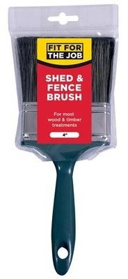 FIT FOR THE JOB  4" SHED &amp; FENCE BRUSH