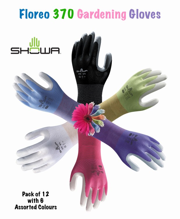 SHOWA FLOREO 370 MULTI-PURPOSE GLOVES SMALL MANGO