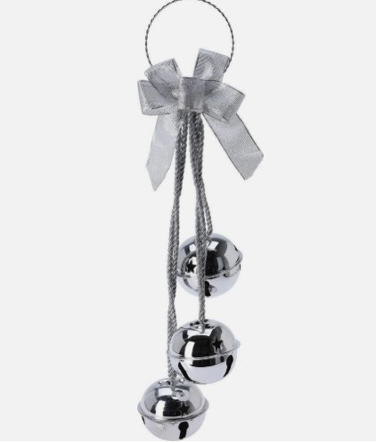 SILVER BELL DOOR HANGER 44.5CM