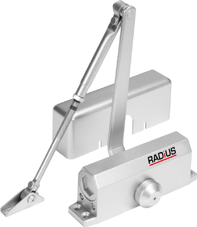 RADIUS SILVER DOOR CLOSER 40-65KG