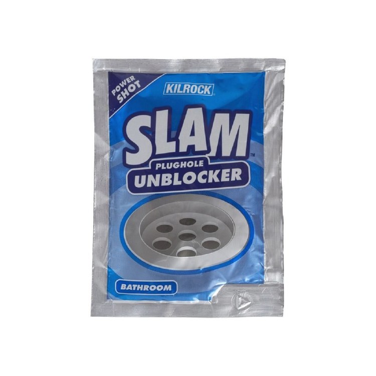 SLAM BATHROOM PLUGHOLE UNBLOCKER 80G