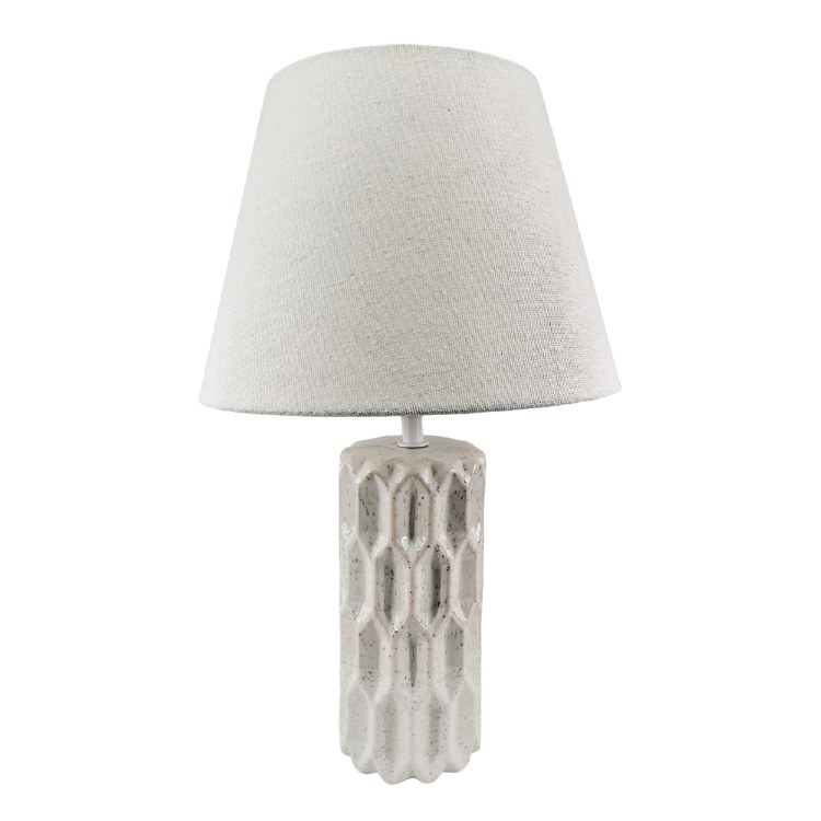 SLOANE CERAMIC BEDSIDE LAMP 41CM