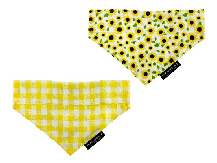 SOHO BANDANA SUNFLOWER/YELLOW 2PK
