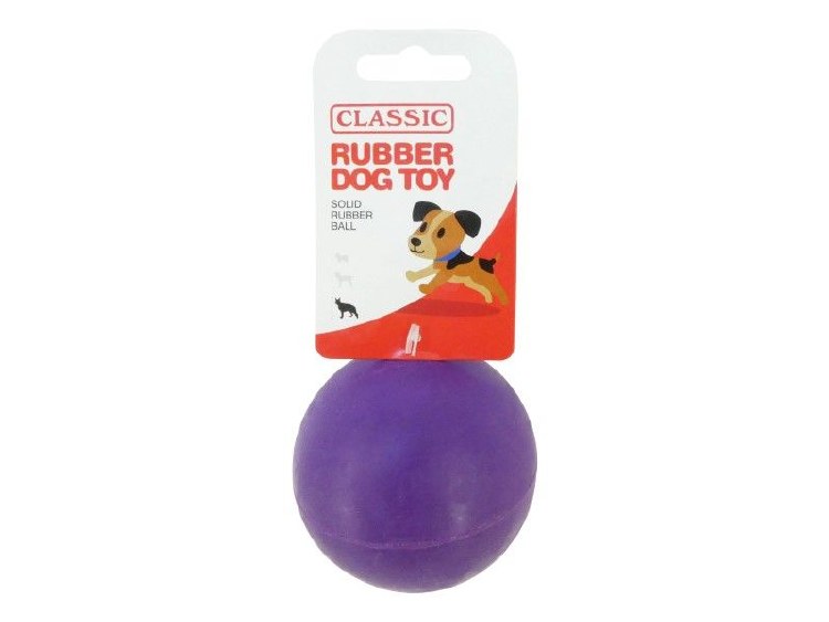 CLASSIC SOLID RUBBER BALL 7CM - 3"