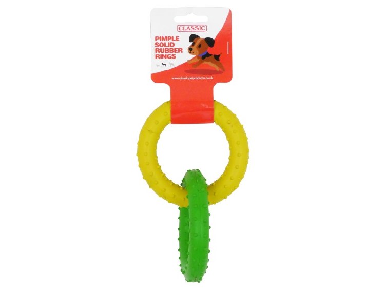SOLID RUBBER PIMPLE RINGS 19CM 7.5"