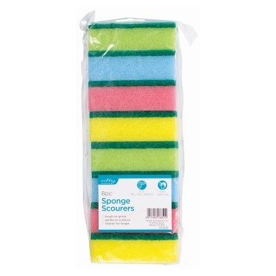 SPONGE SCOURERS 8PACK