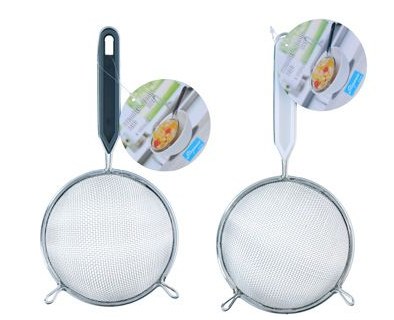 STAINLESS STEEL STRAINER - 12X24CM ASSORTMENT