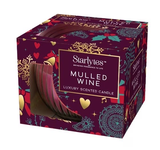 STARLYTES CHRISTMAS MULLED WINE CANDLE