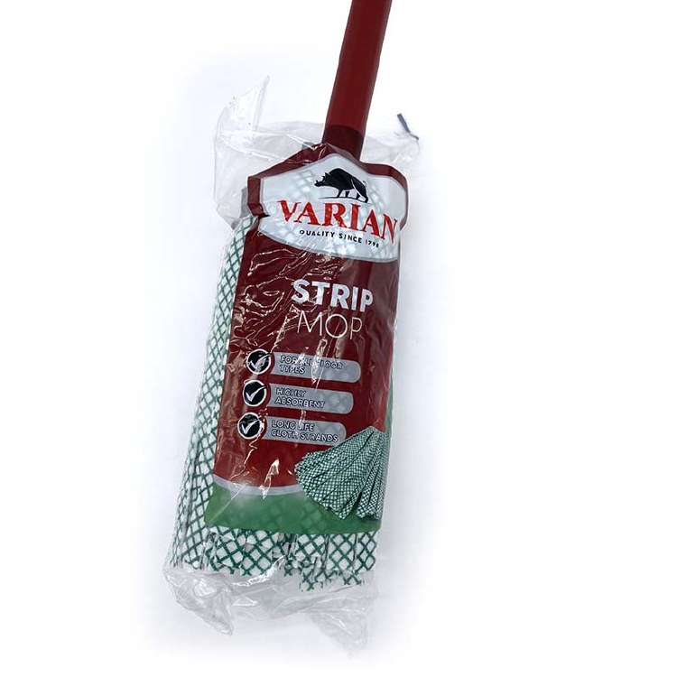 VARIAN STRIP MOP WITH RED HANDLE
