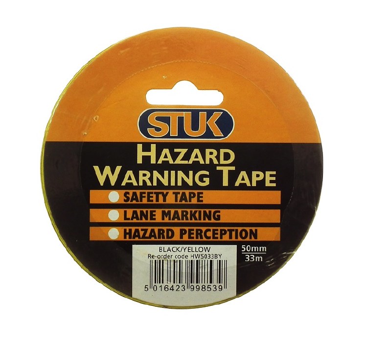 STUK HAZARD WARNING TAPE 33MTR