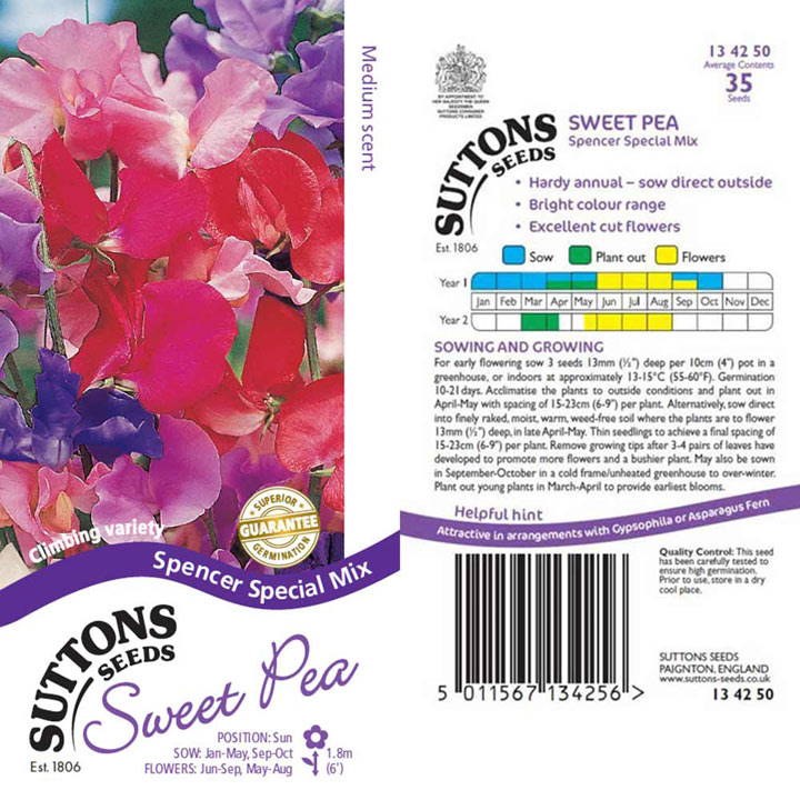 SUTTONS SWEET PEA SPENCER SPECIAL MIX