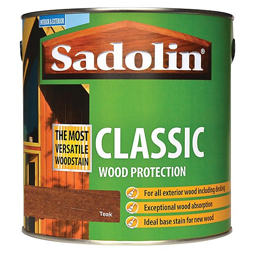 SADOLIN CLASSIC WOOD PROTECTION - TEAK 1 LITRE