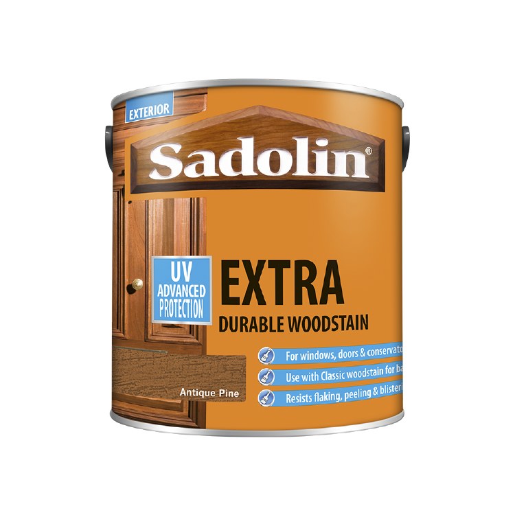 SADOLIN EXTRA DURABLE WOODSTAIN ANTIQUE PINE 500ML