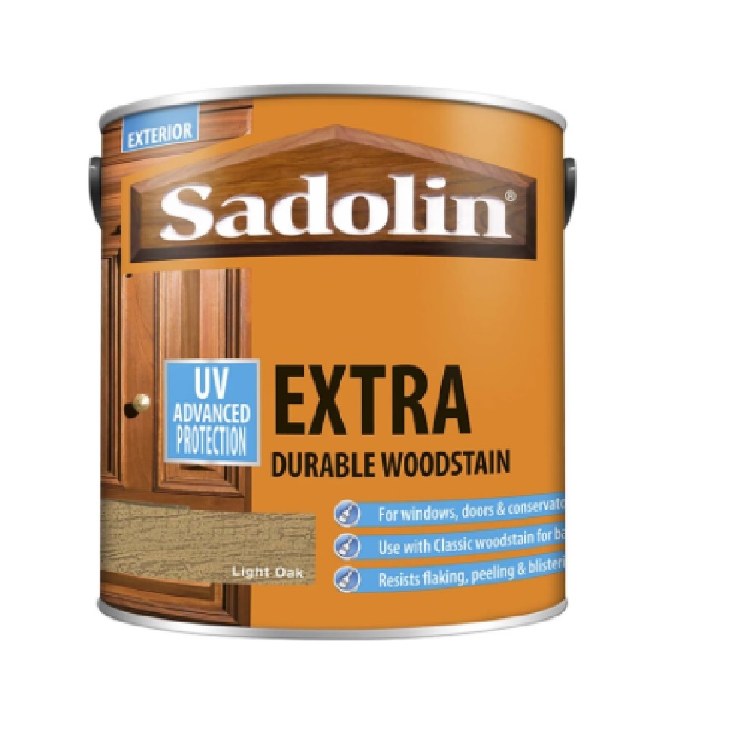 SADOLIN EXTRA DURABLE WOODSTAIN - LIGHT OAK 2.5L