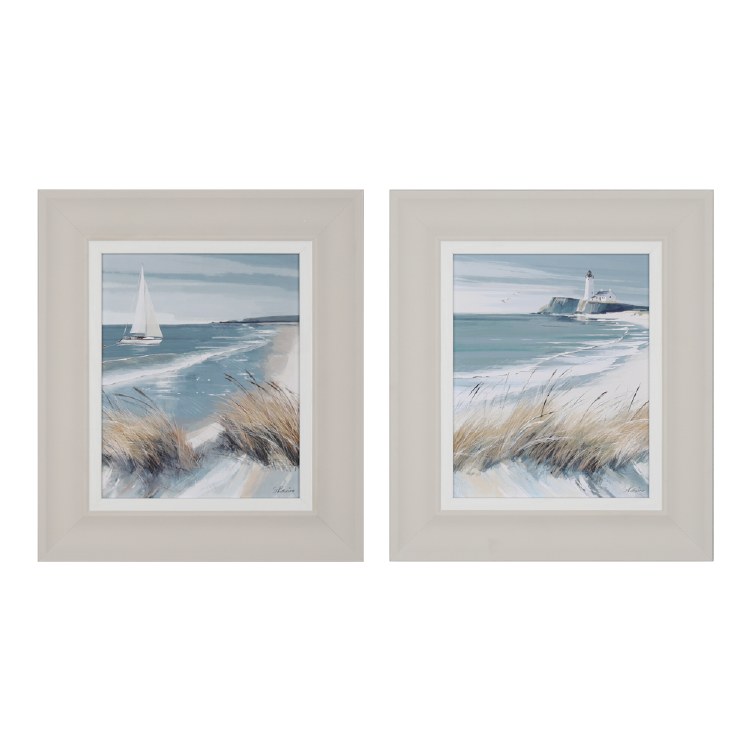 TARA LANE  FRAMED PRINT WHITE SAILS
