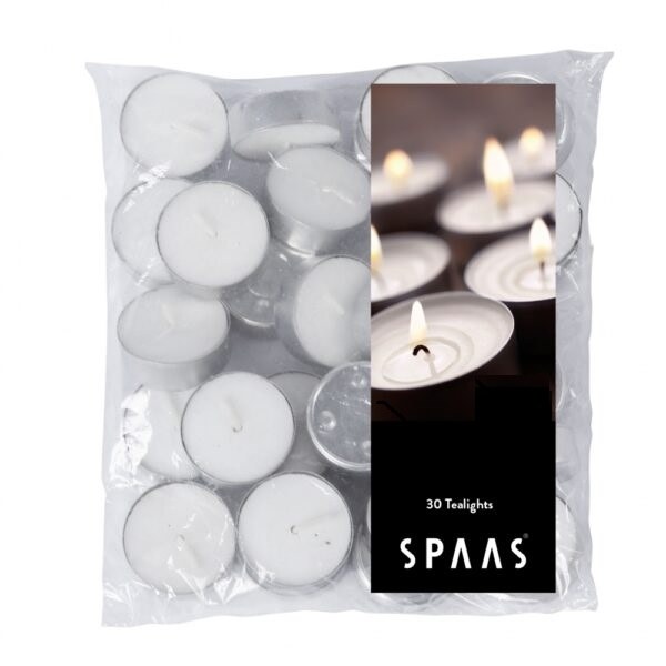 SPAAS TEALIGHT CANDLES 30PK