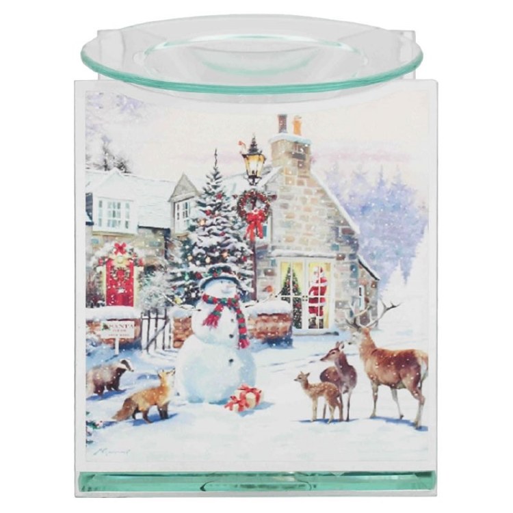 THE LEONARDO COLLECTION MAGIC OF CHRISTMAS OIL BURNER SET