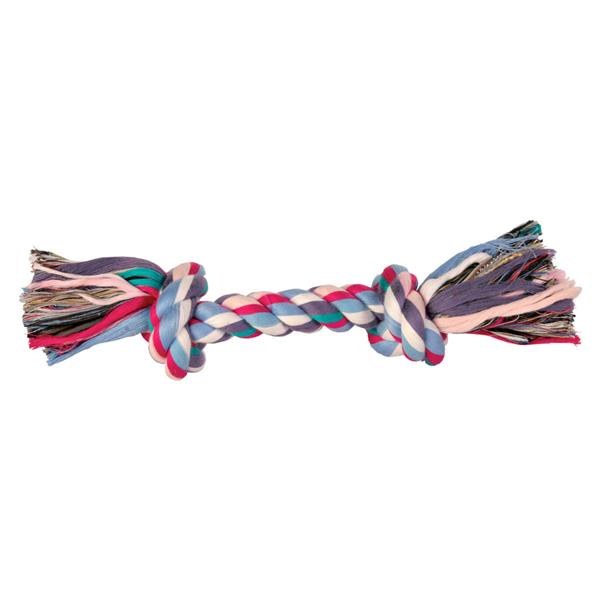 TRIXIE 2 KNOT ROPE COLOUR TOY 26CM - MEDIUM