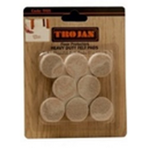 TROJAN FELT PADS 1" ROUND 18PK