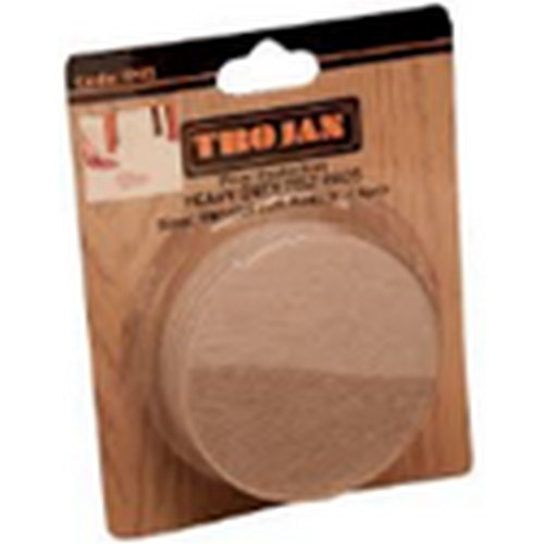TROJAN FELT PADS 3" ROUND 4 PACK
