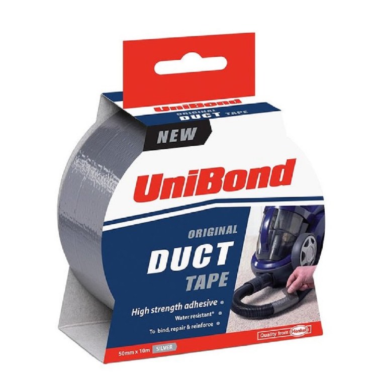 UNIBOND DUCT TAPE SILVER 50MM X 25MTR