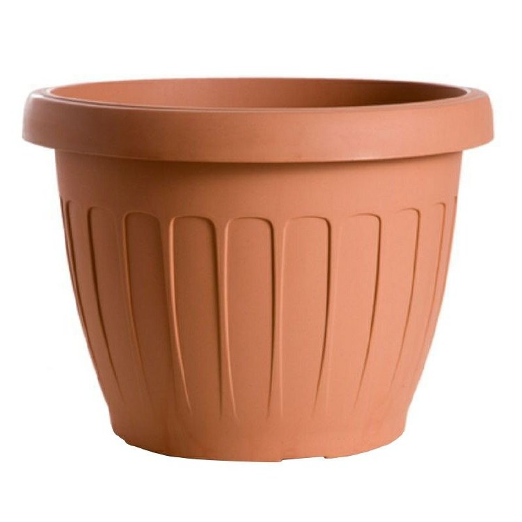 VASO TERRA 15CM ROUND PLANTER -TERRACOTTA