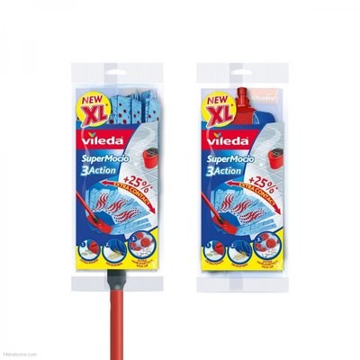 VILEDA SUPERMOCIO 3 ACTION MOP WITH FREE REFILL