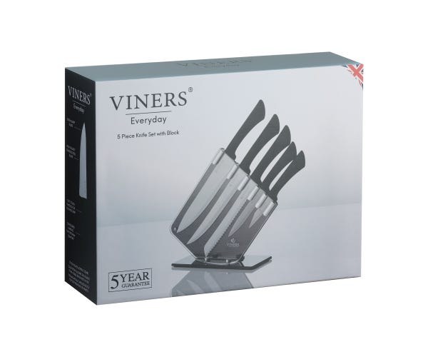 VINERS 6PK KNIFE SET WITH BLOCK GIFTBOX