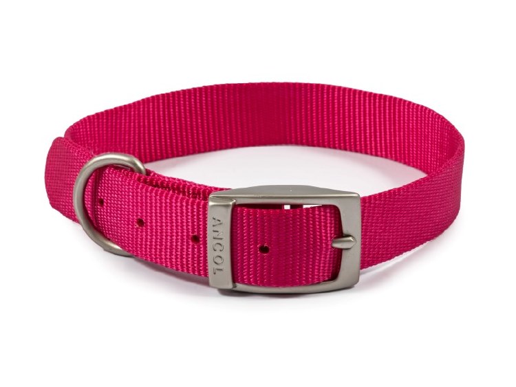 VIVA NYLON COLLAR RASPBERRY 16" S3