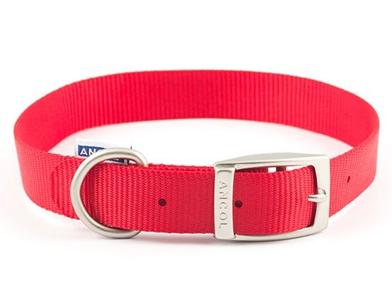 NYLON COLLAR RED 18&quot; S4