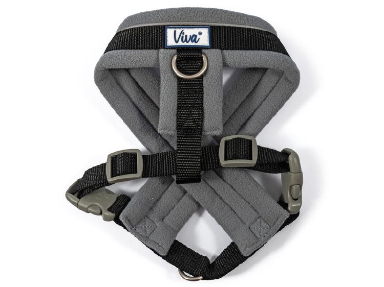VIVA PADDED HARNESS BLACK - MEDIUM