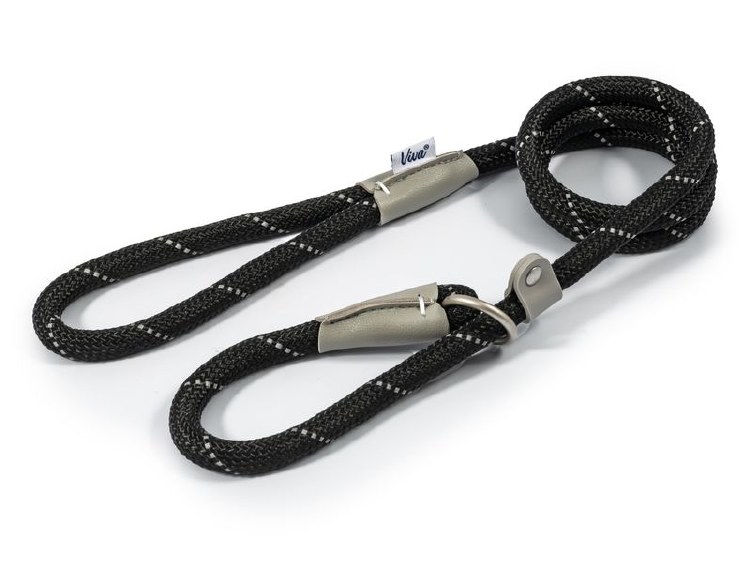 VIVA ROPE SLIP LEAD BLACK 12MMX1.5M