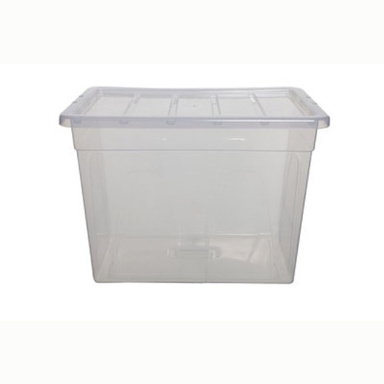 WHITEFURZE 56CM 64LTR STORAGE BOX - NATURAL