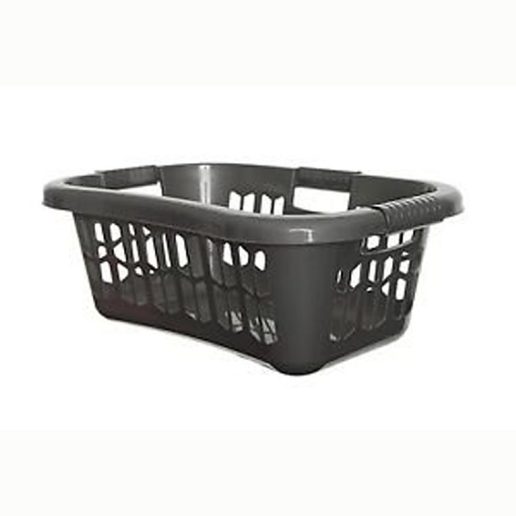 WHITEFURZE EASY GRIP HIP SILVER LAUNDRY BASKET