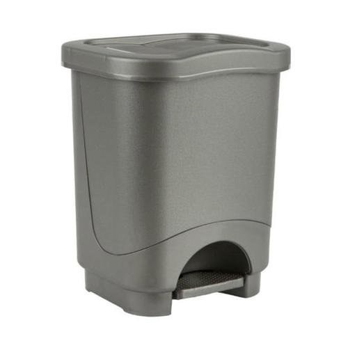 WHITEFURZE 8 LTR PEDAL BIN - SILVER