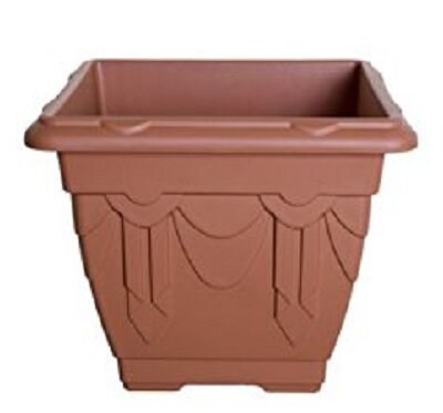 WHITEFURZE SQUARE PLANTER 38CM - TERRACOTTA