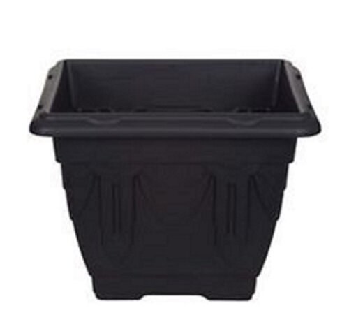 WHITEFURZE SQUARE PLANTER 30CM - BLACK