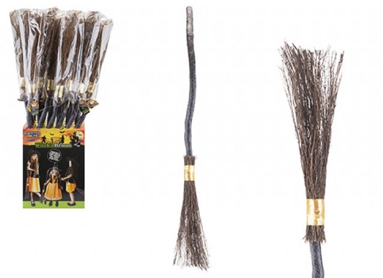PLASTIC WITCHES BROOM 85CM
