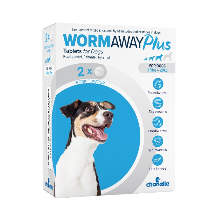 WORMAWAY PLUS TABLETS FOR SMALL DOGS