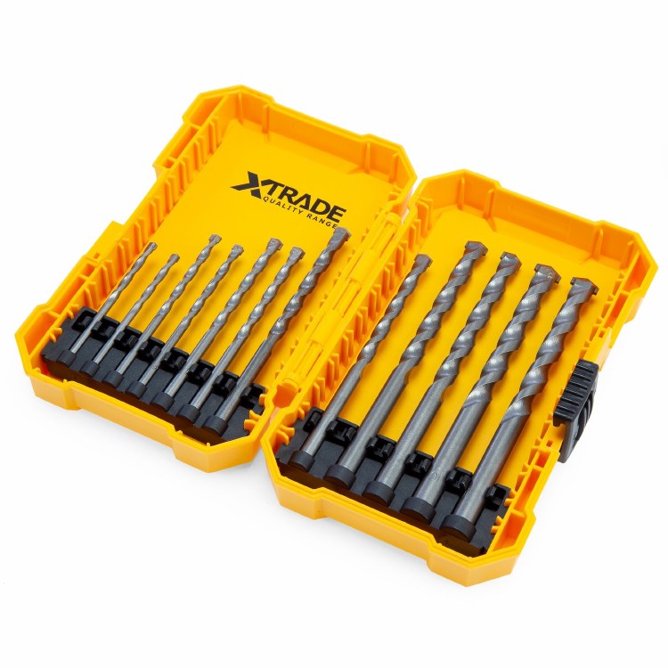 XTRADE 12 PIECE MASONRY DRILL BIT SET