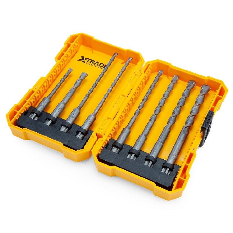 XTRADE 8 PIECE SDS DRILL BIT SET