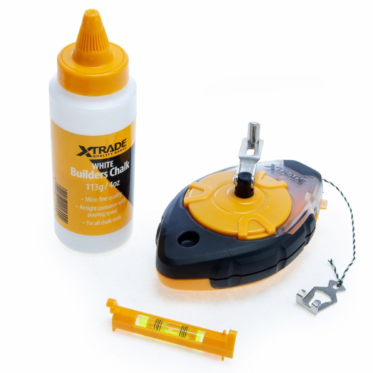 XTRADE CHALK LINE, CHALK + LEVEL