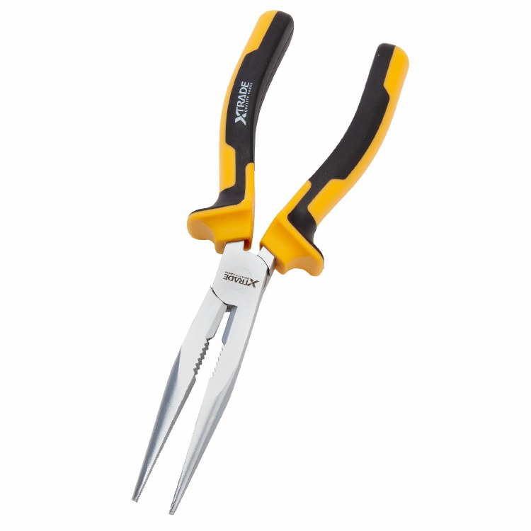 XTRADE LONG NOSE PLIERS 8"
