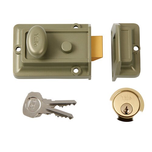 YALE  TRADITIONAL  60MM BRASS NIGHTLATCH