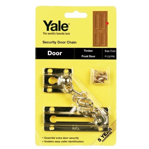 YALE BRASS SECURITY DOOR CHAIN