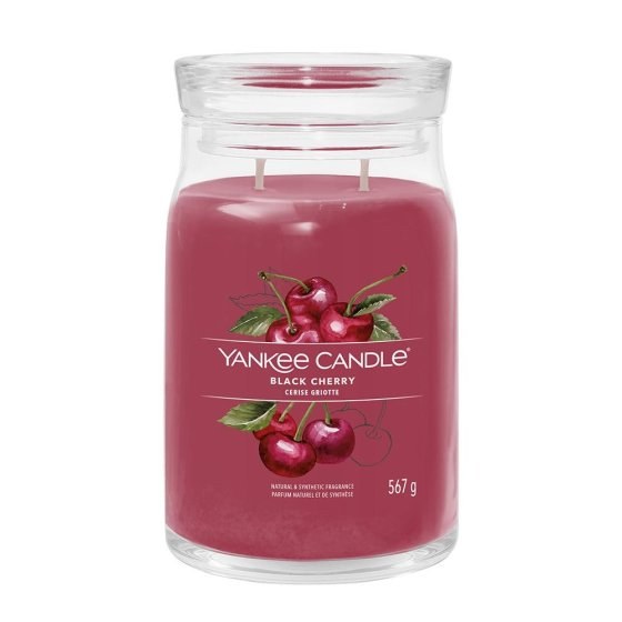 YANKEE CANDLE BLACK CHERRY LARGE JAR