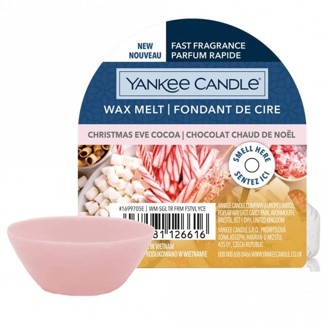 YANKEE CANDLE CHRISTMAS EVE COCOA WAX MELT